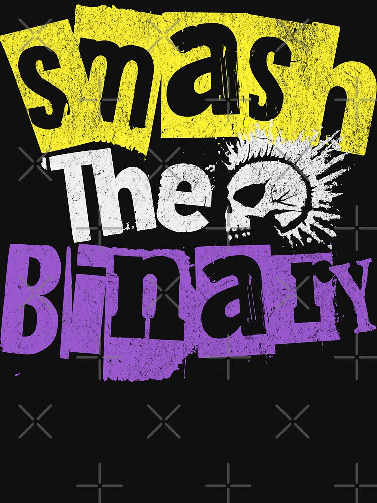 Smash The Binary Nonbinary Gender Queer Punk by ontrendshirts