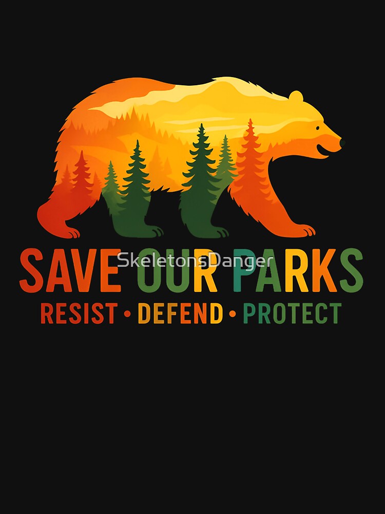 Protect our national parks - resist smokey the bear public lands by SkeletonsDanger