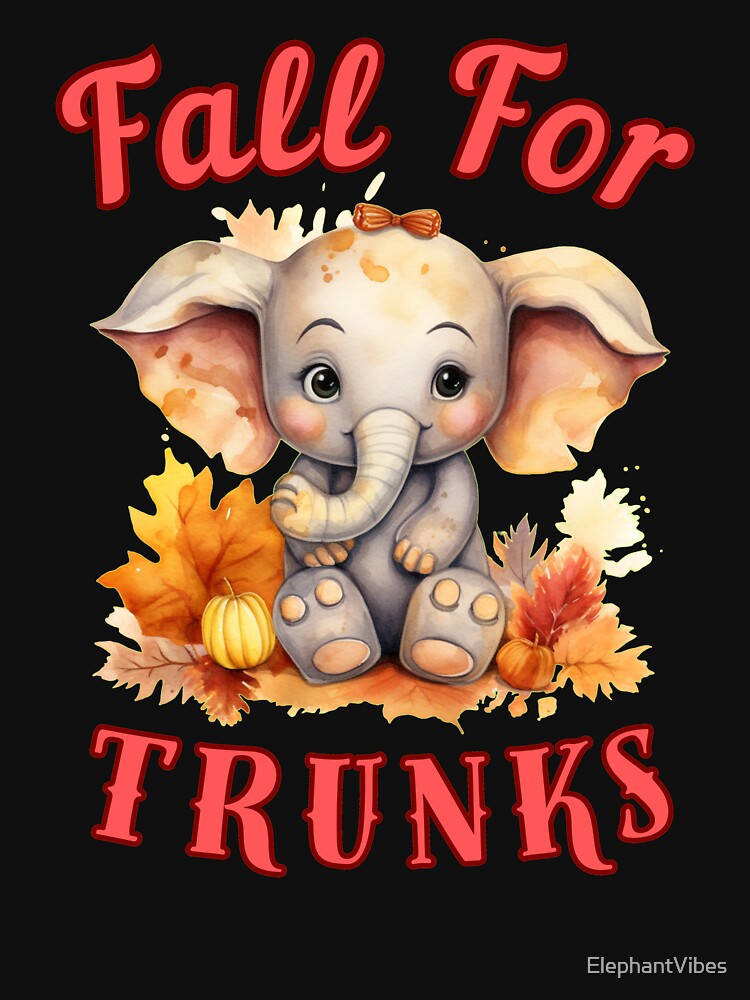 Fall For Trunks. colorful elephant by ElephantVibes