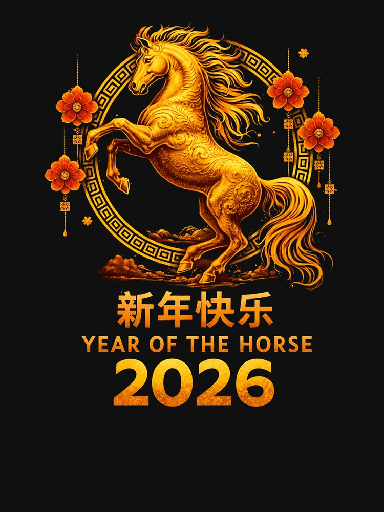 新年快乐 Year Of The Horse 2026 Chinese New Year by SofenArt