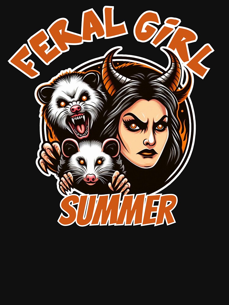 Feral Girl Summer Possum by illustroVibe