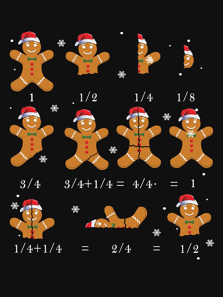 Ugly Christmas Shirt Math Teacher Students Gingerbread Man by KennediWitting