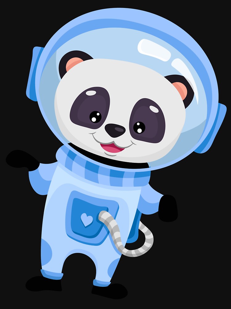 Cute Panda, Astronaut Panda Space Panda Tee for Men Women kids by Waleedw
