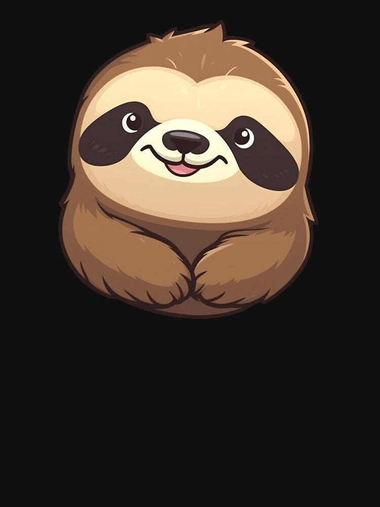 Cute Sloth, Cartoon Style Sloth, Sticker, Illustration by art-max-jenner