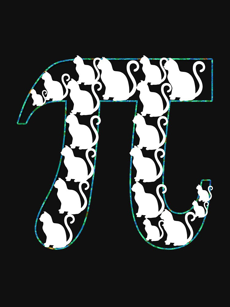 Cute Pi Number Outfit With White Cats Girls Math Lovers Nerds Geeks Gift by FunnySunny T-Shirts