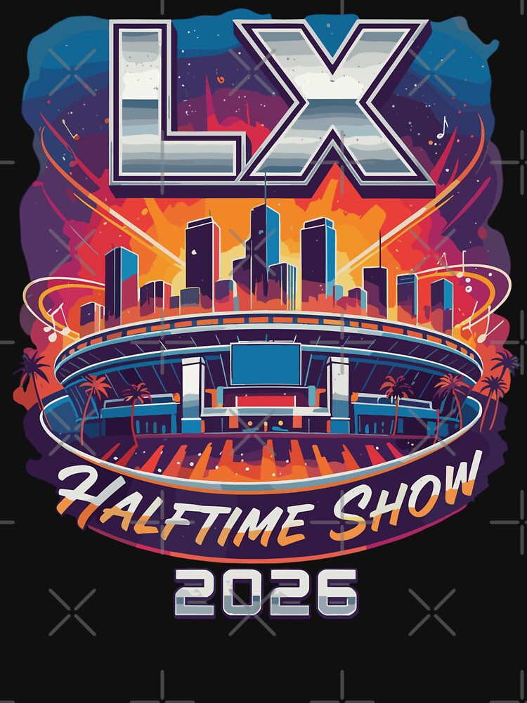 LX Halftime Show 2026 Stadium Graphic - Retro by Evaevonechi