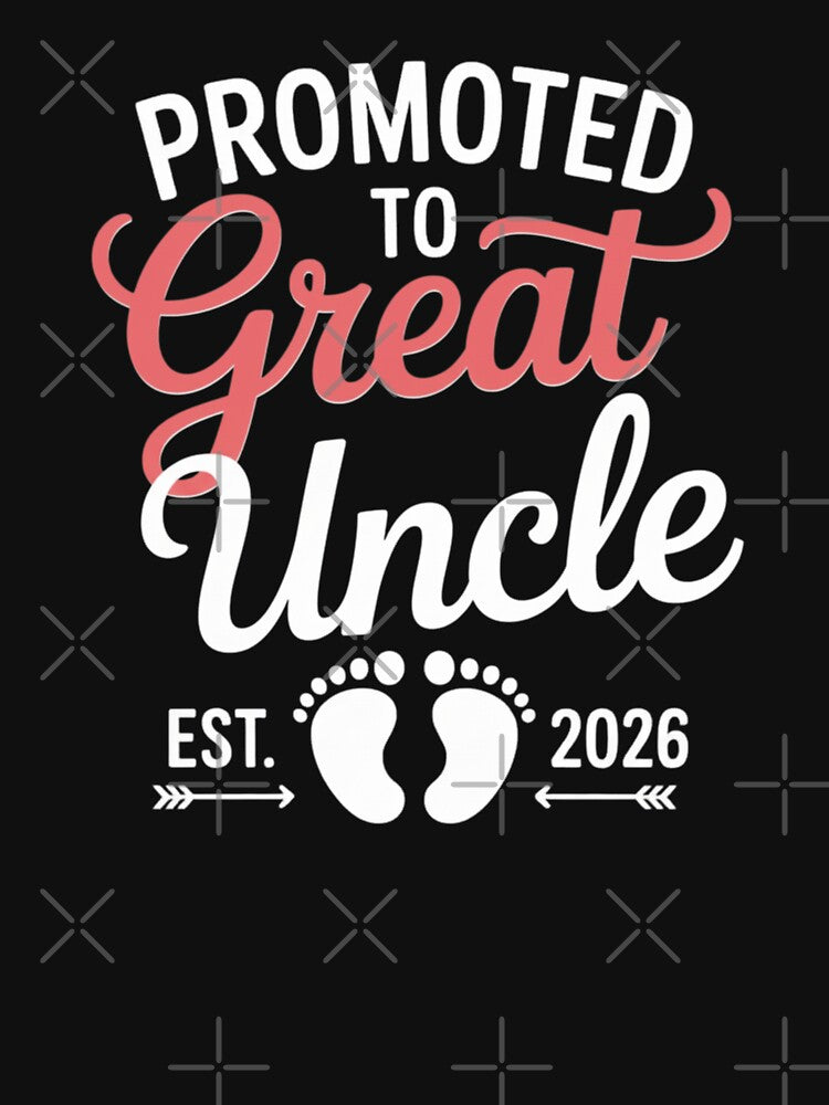 Promoted To Great Uncle Est 2026 Pregnancy Announcement by CORJIDOG-ART