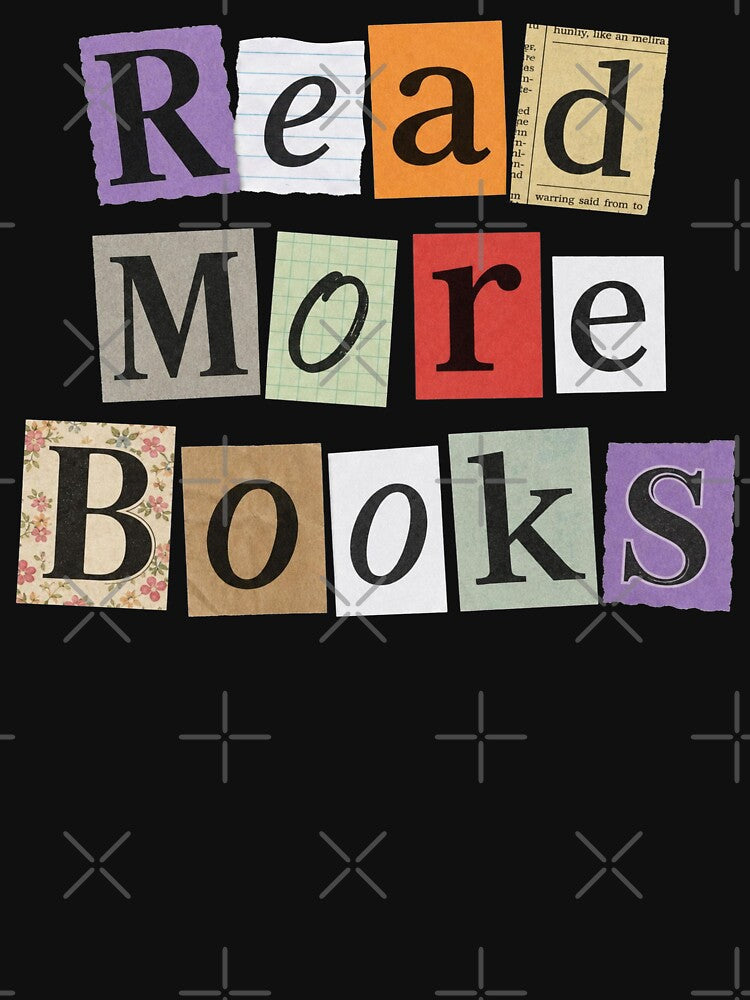 Read More Books Vintage Collage Ransom Note Typography by NosandEdgy