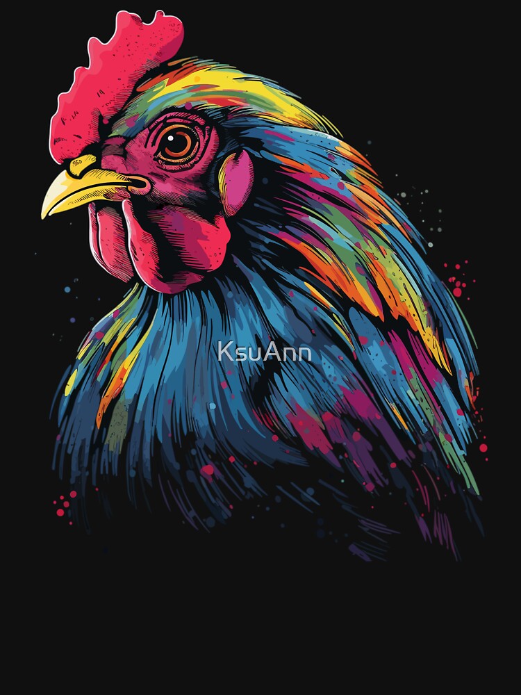 Pop Art Chicken Gifts Funny Chicken by KsuAnn