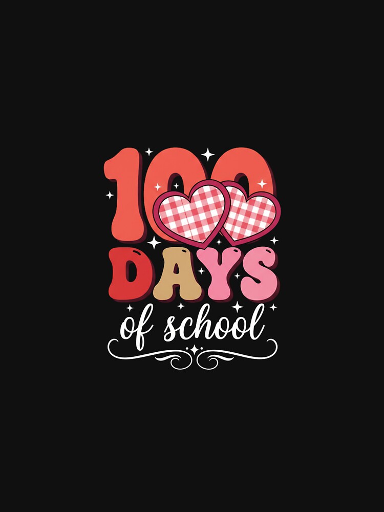 100 Days of School Celebration Hearts & Stars by Merchifyme2000