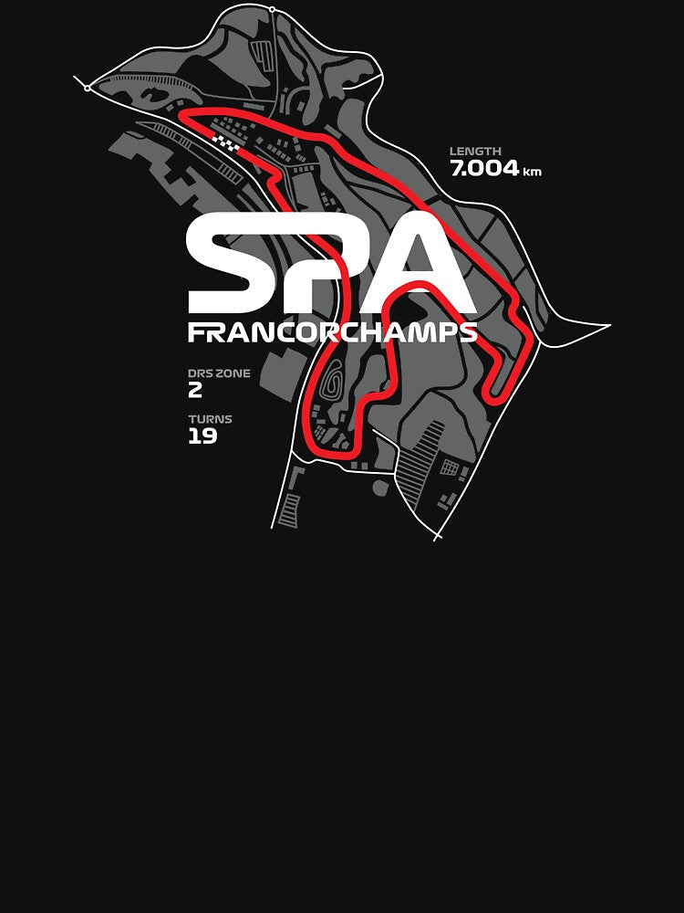 SPA-Francorchamps F1 Track by nerdywears