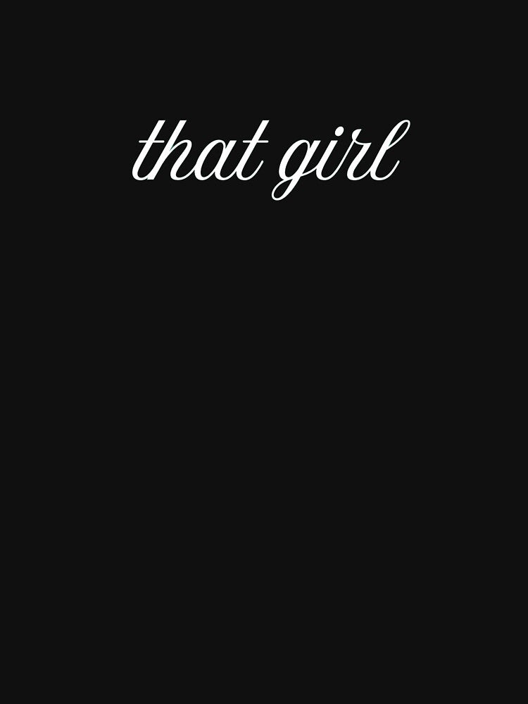 That Girl Green Background Minimal Typography Aesthetic Design by KleanGirlAesthetics