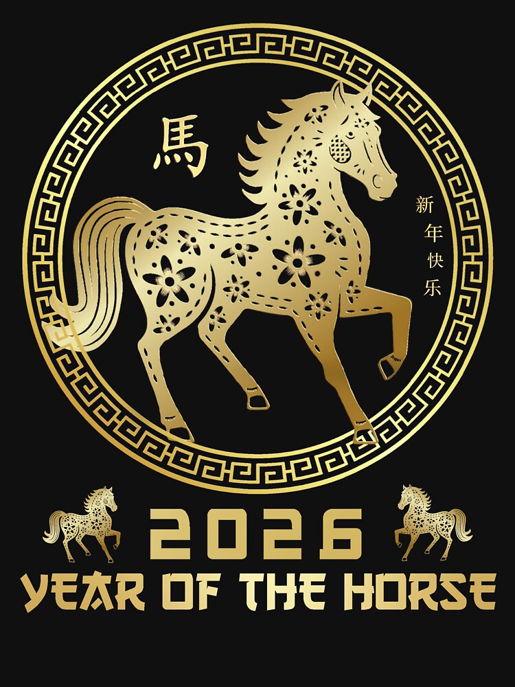 Chinese New Year 2026 - Year Of The Horse 2026 by pixldraw