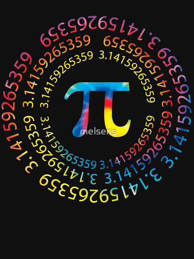 Pi Day Spiral Art | March 14 Tie Dye Men Women Kids Math by melsens