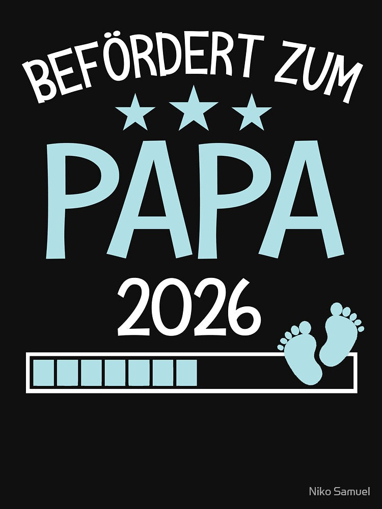 Befördert Papa 2026 Geschenk für neuer vater by Niko Samuel