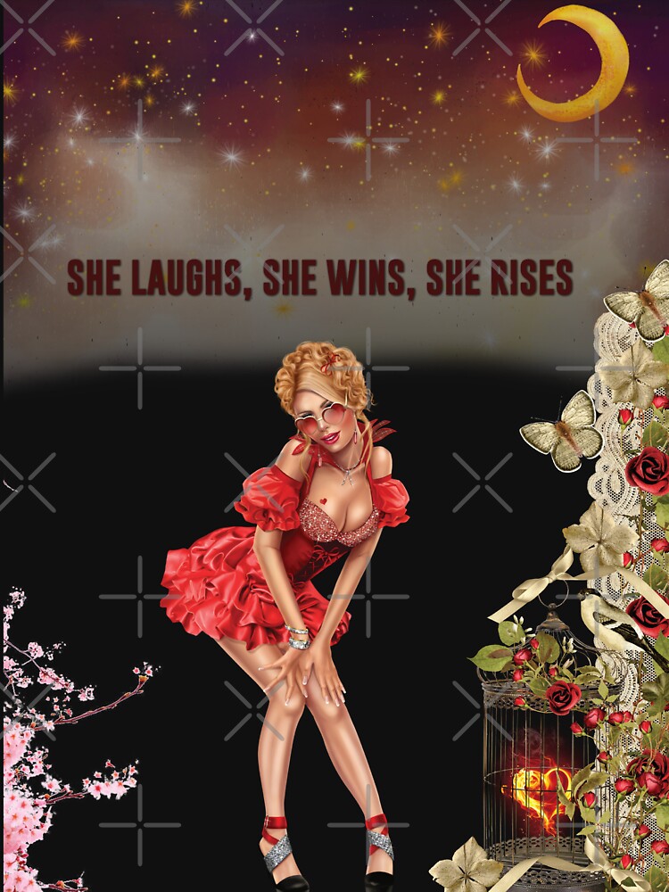 Holiday Aesthetic Art – Dark Feminine Power, Night Sky Fantasy Girl, Vintage Retro Style | Nyota by GraphixKing999