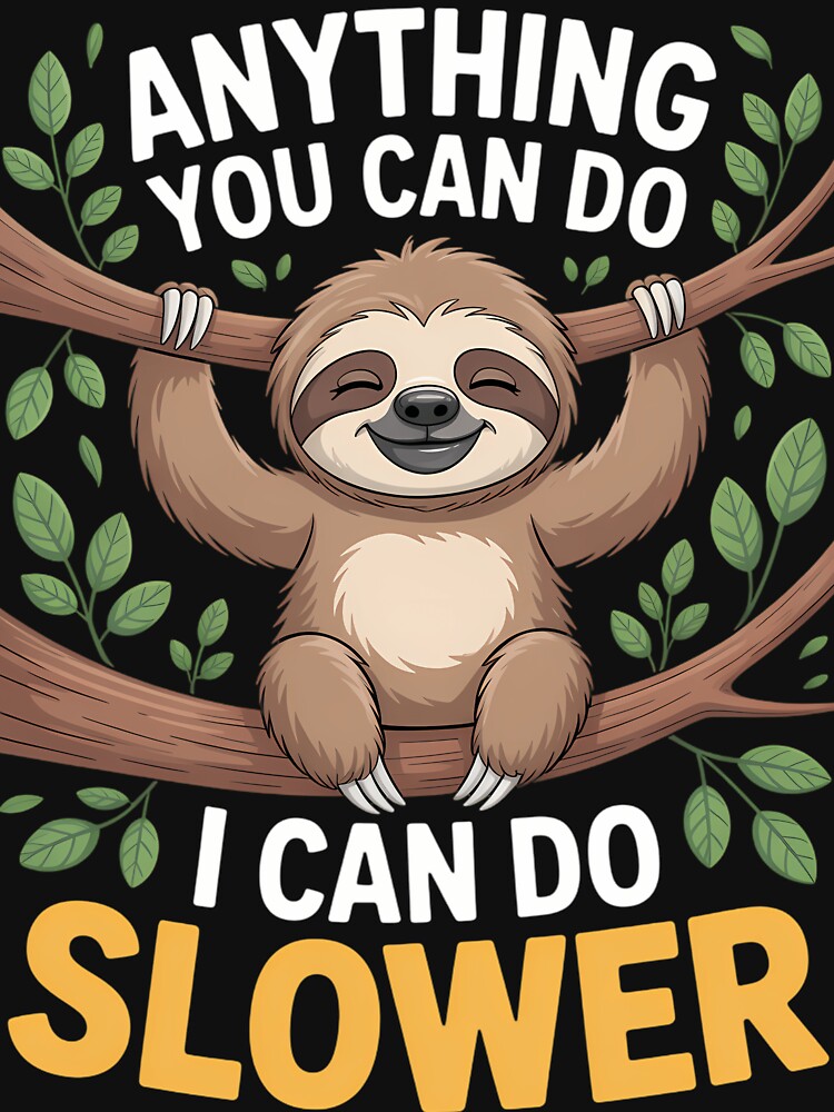 Funny Sayings Sloth Animal Lovers by Botagazghlat