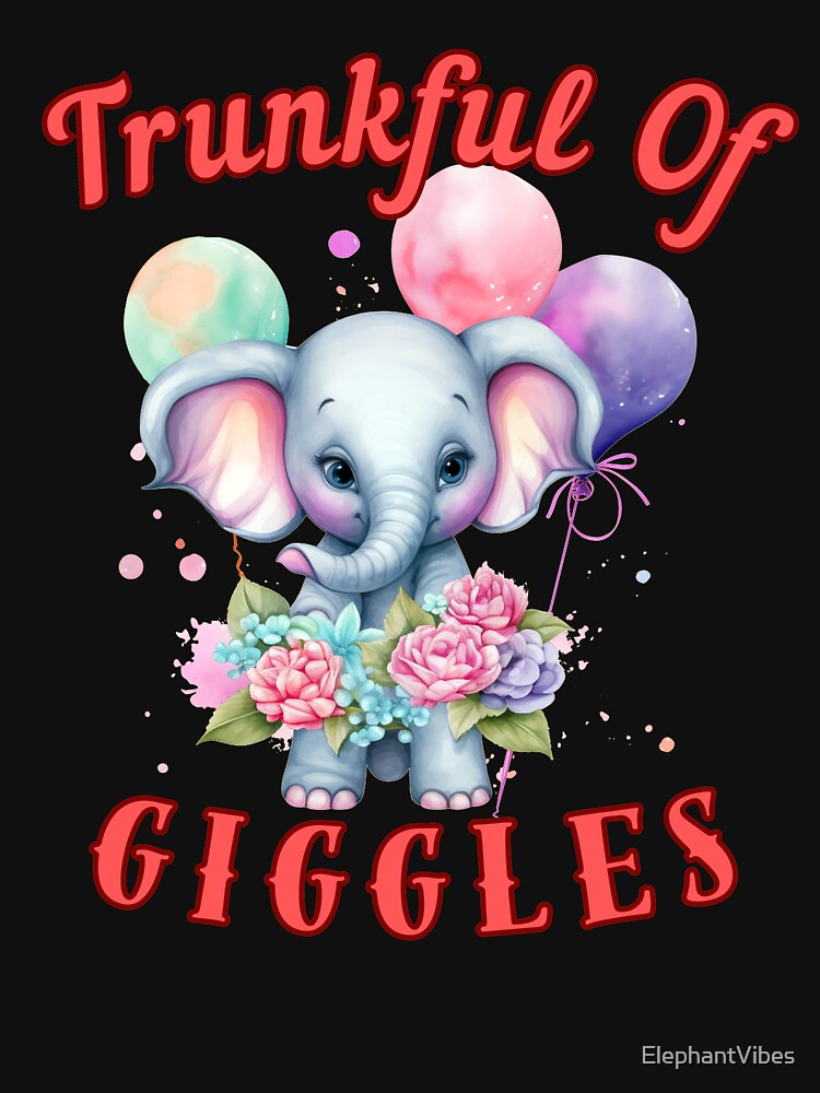 Trunkful Of Giggles. happy elephant by ElephantVibes