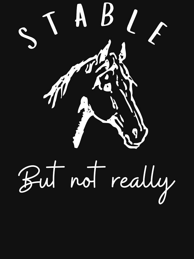 Stable But Not Really Funny Horse Girl Barn Life by faridman