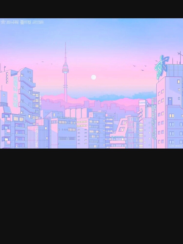 Pastel Japanese City by Flakey-