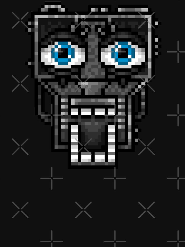 Five Nights at Freddy's 1 - Pixel art - Endoskeleton - Blue by GEEKsomniac