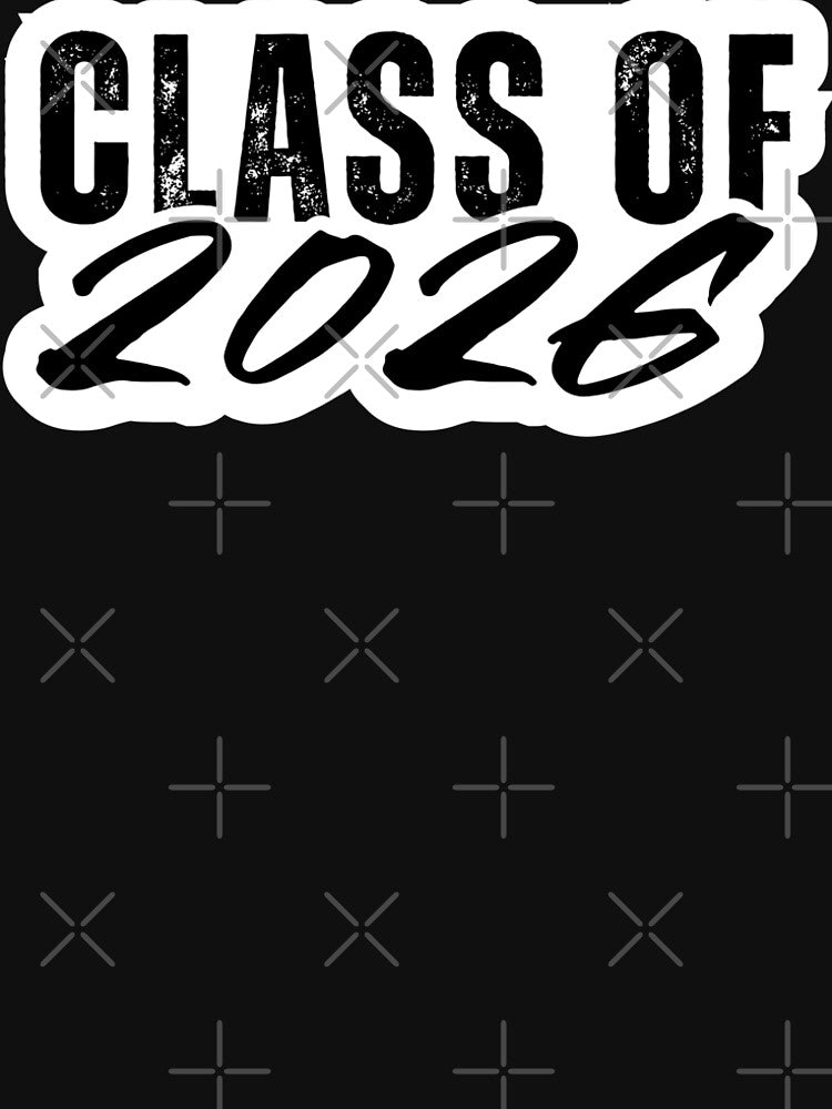 Class of 2026 – Black Distressed Graduation Year Script Design for Seniors, Students & Grads by GFamilyC