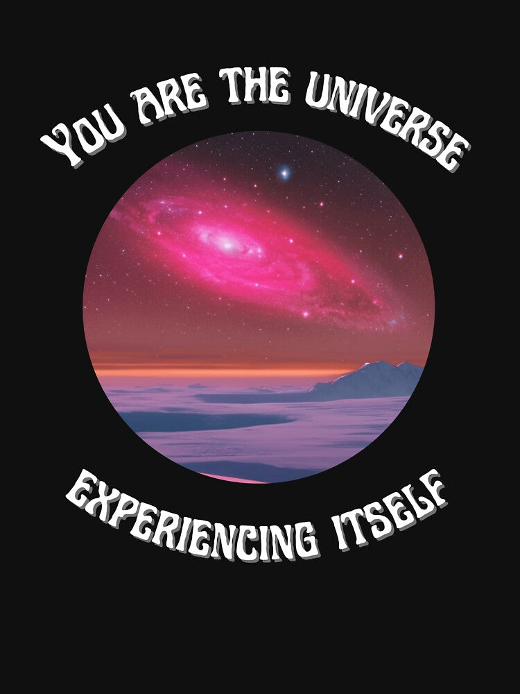 You are the universe experiencing itself - red galaxy by Girly-Universe