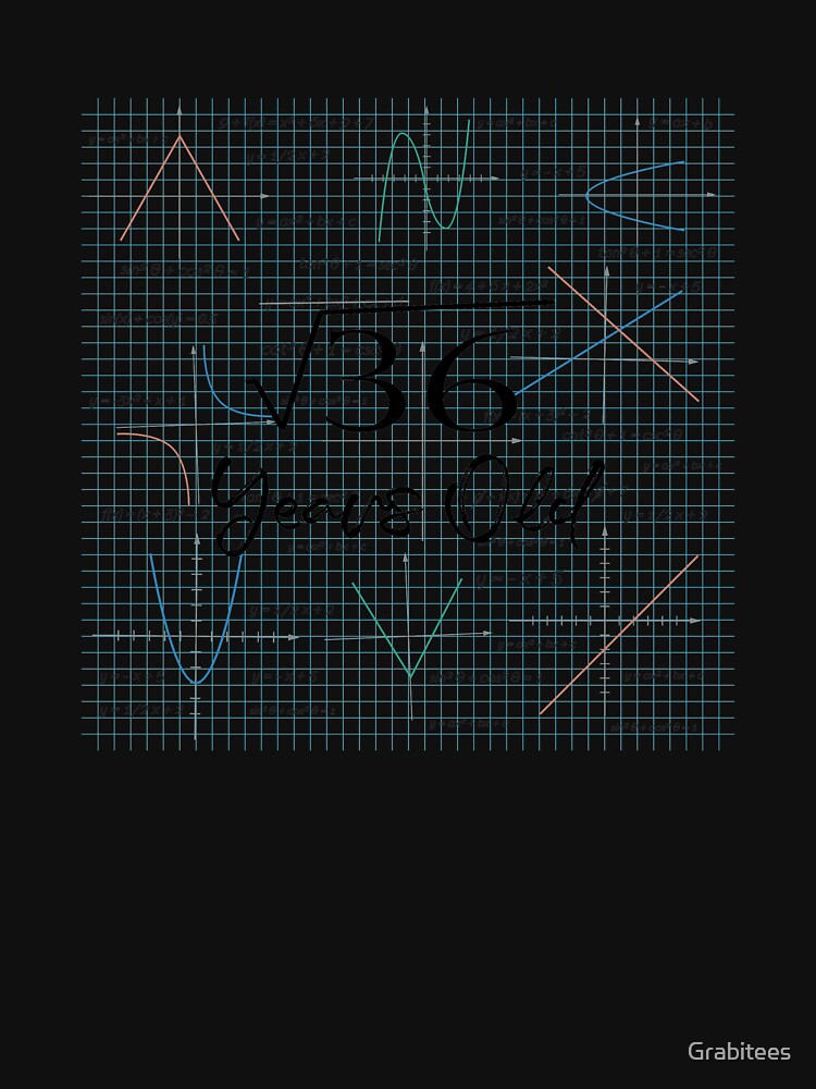 Square Root Of 36 - Funny 6th Birthday 6 Years Old Math graphic by Grabitees