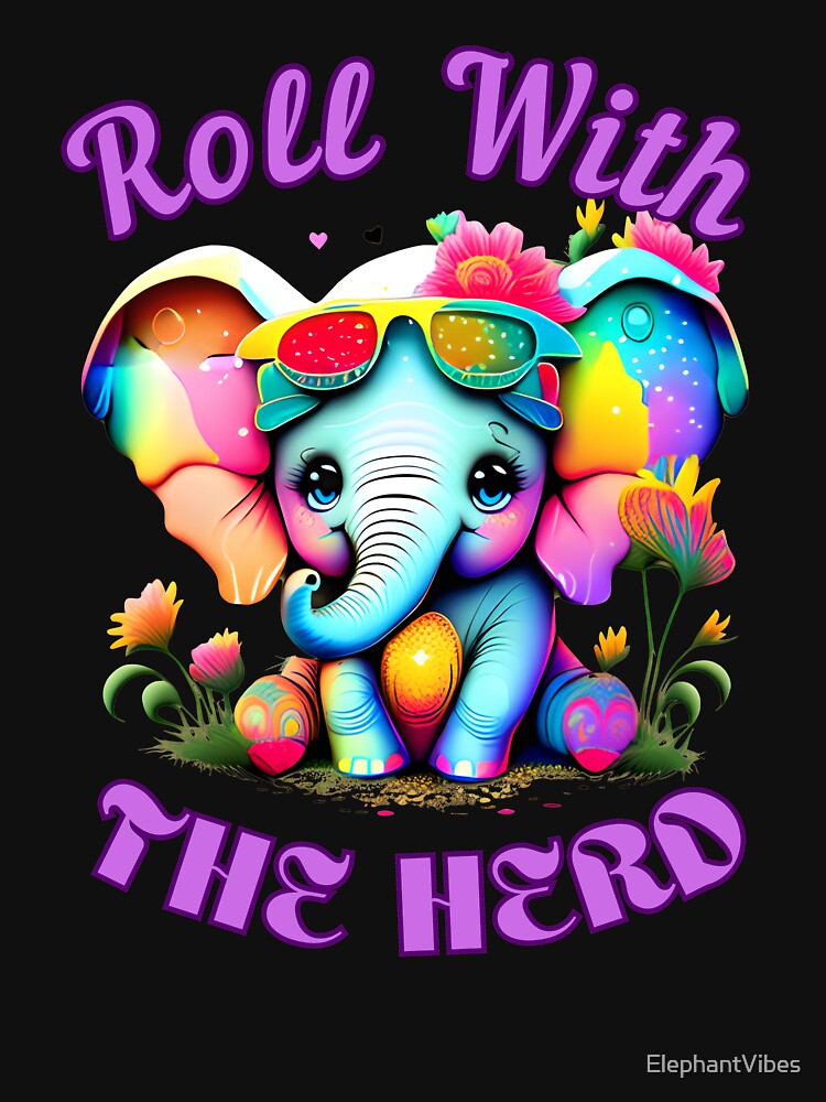 Roll With The Herd elephant quote by ElephantVibes