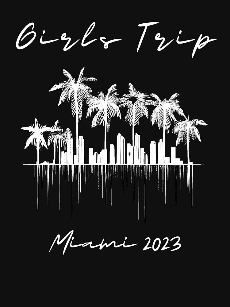 Girls Trip to Miami 2023: Glamorous Miami, Palm Trees, simple design, minimalist shapes with clean lines, modern and elegant look, stylish and classic appeal (8) by TourDePassion