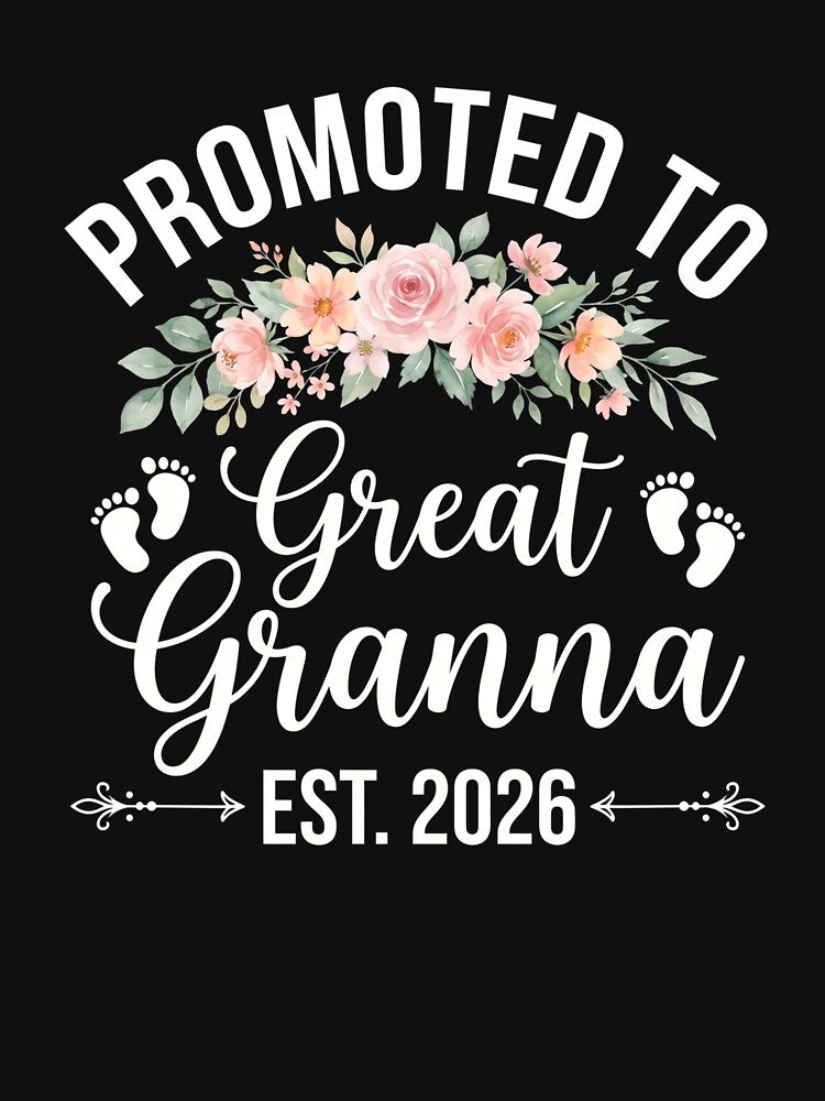 Promoted-To-Great-Granna-Est. 2026-New-Grandparent-Pregnancy-Announcement by SofenArt