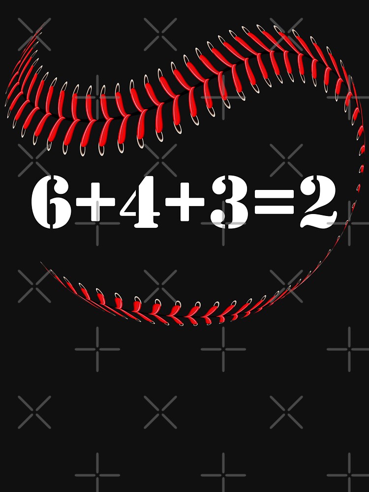 Double play 6+4+3=2 Baseball Math Double Play Funny Baseball Mom and Dad 6+4+3=2 math Gift by ARTZ84