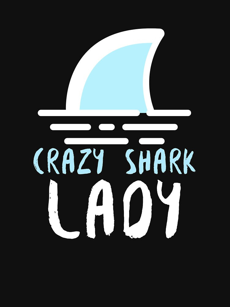 Crazy Shark Lady Fin Water by jacks-tees