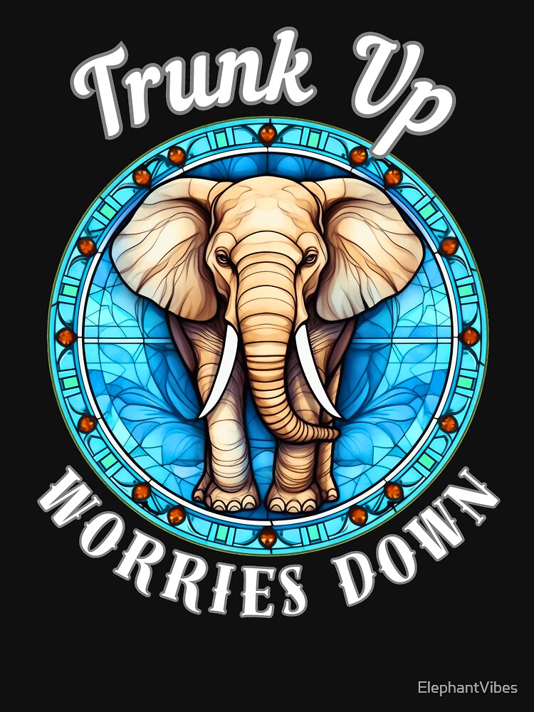 Trunk Up, Worries Down. surreal elephant by ElephantVibes