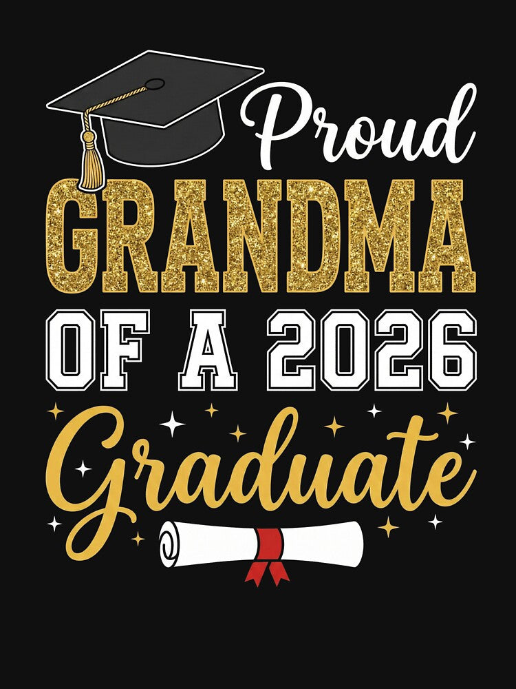 Proud Grandma Of A 2026 Graduate Grandparent Graduation Family by SofenArt