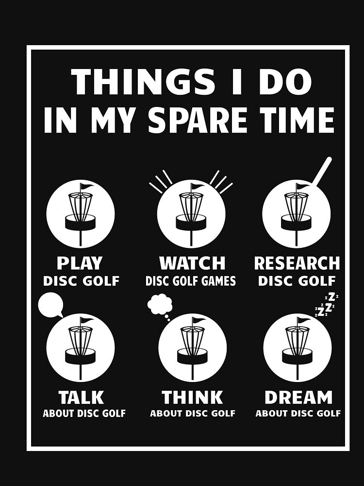 Things I Do In My Spare Time Disc Golf Player Funny Gifts by issambak