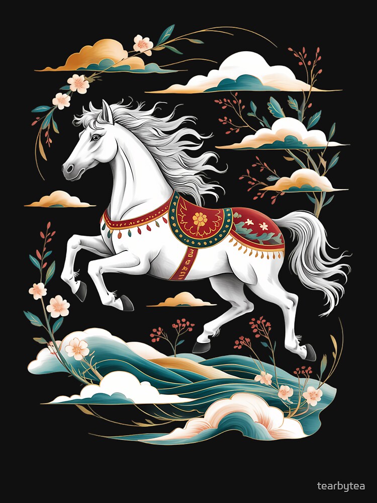 Chinese New Year of the Horse 2026 Lunar New Year Zodiac by tearbytea