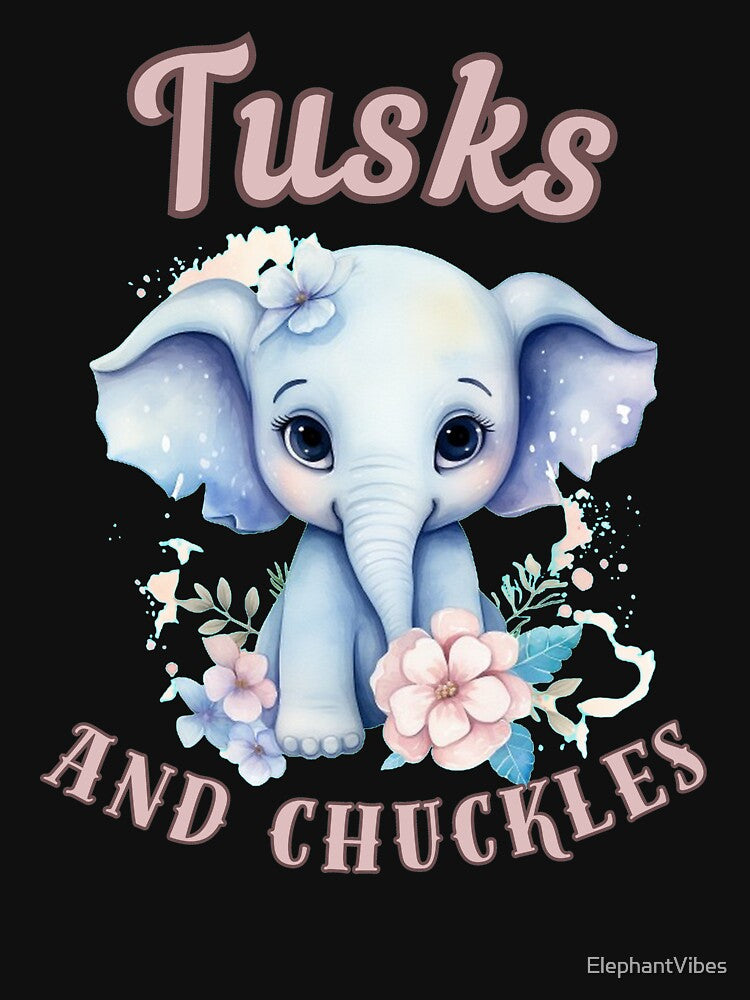 Tusks And Chuckles. elephant head by ElephantVibes