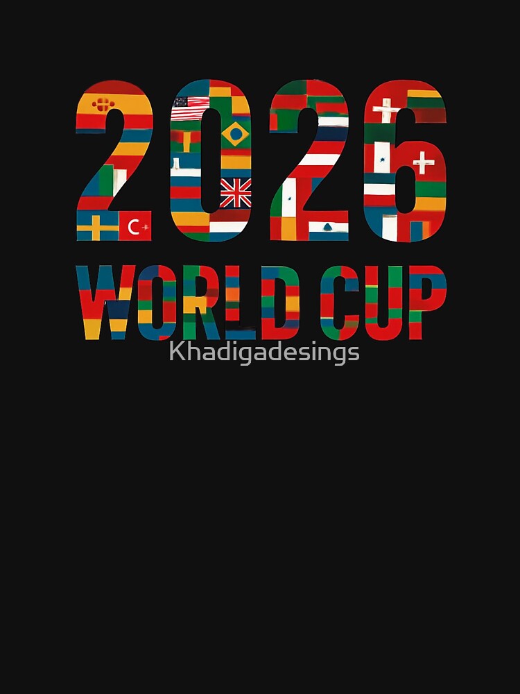 2026 World Cup Flags Typography by Khadigadesings