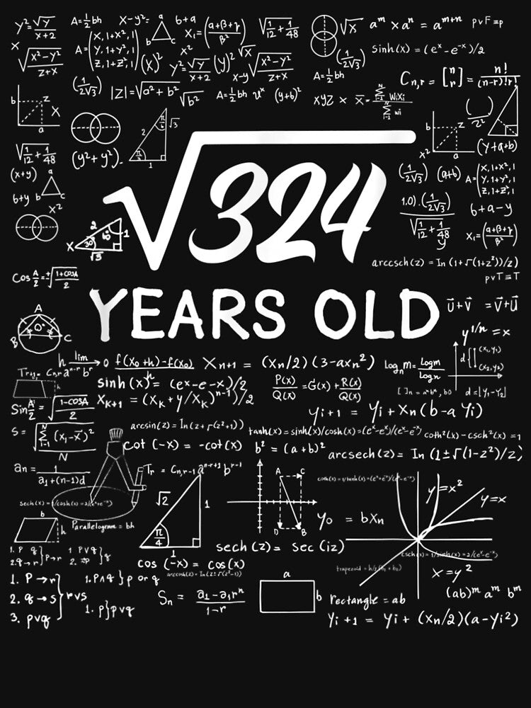 18 Birthday Boy Men Son Him Girl Funny Math 18th Birthday by michaelart18