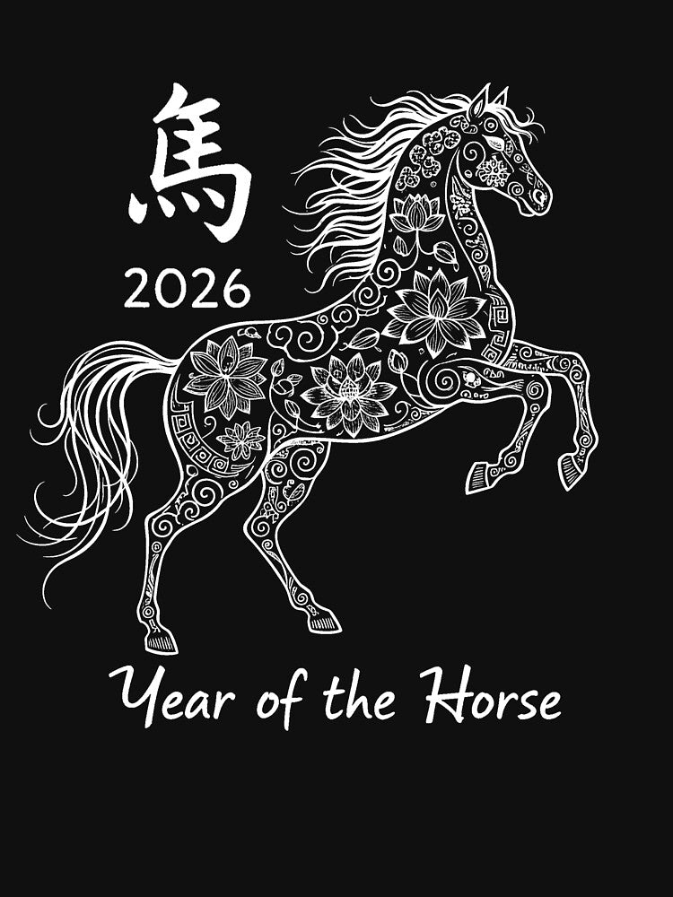 Year Of The Horse 2026 Lunar Zodiac Chinese New Year Gear by DynamicDesign
