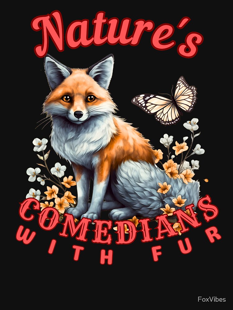 Nature's Comedians With Fur. fox head by FoxVibes