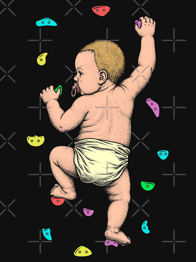 Rock Climber Indoor Wall Climbing Baby Funny Climbers by GrandeDuc