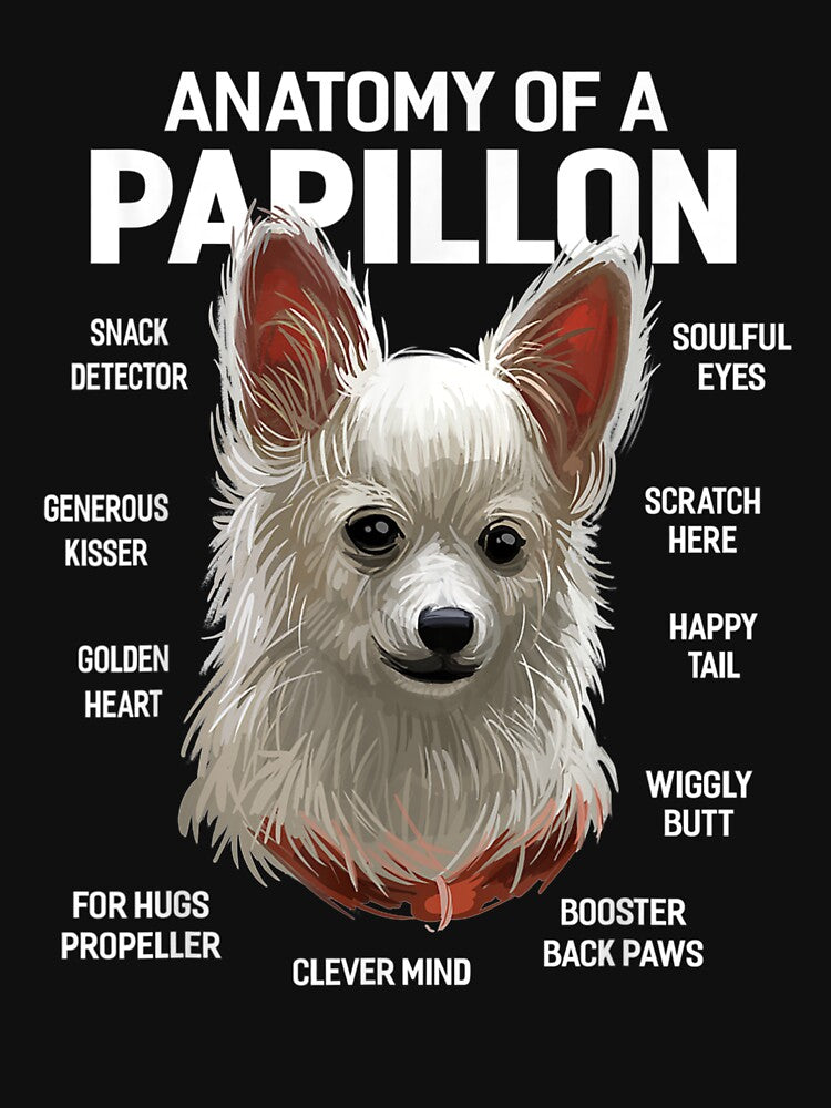 Dogs 365 Anatomy Of A Papillion Dog Funny Gift by sheilase
