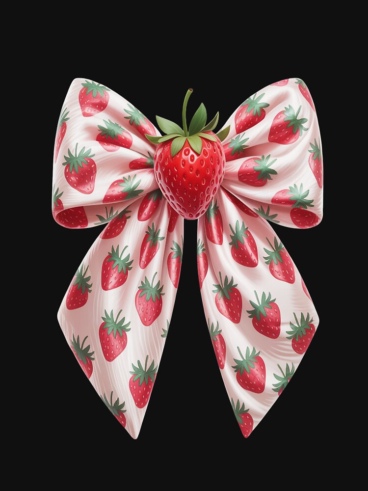 Coquette Bow Strawberry Hawaii Beach Funny Summer Vacation by kakashinn