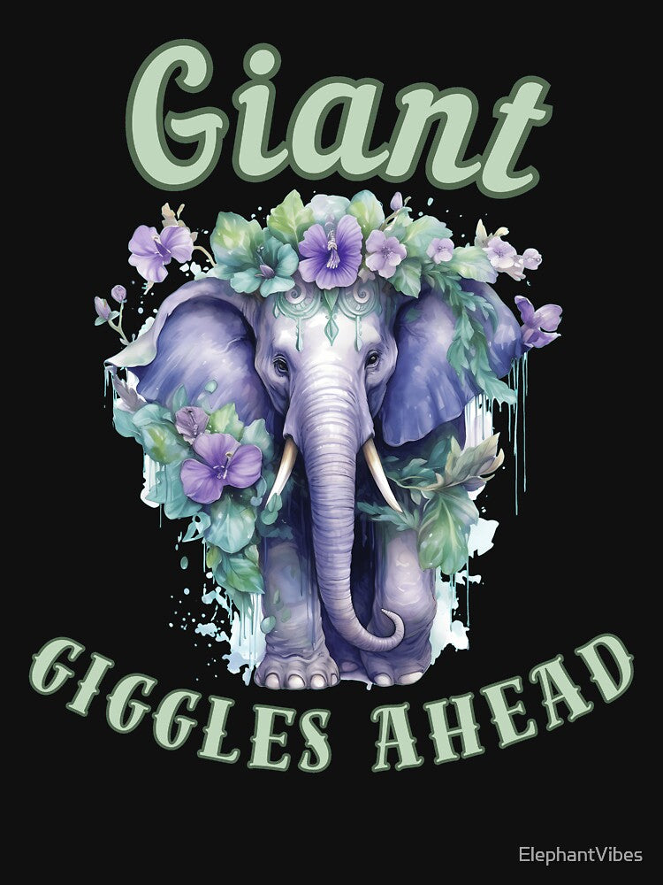 Giant Giggles Ahead. Flower elephant by ElephantVibes