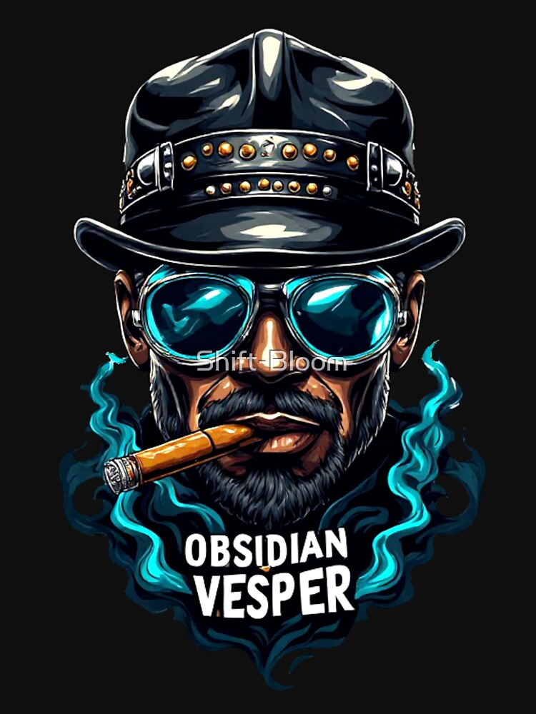Obsidian Vesper Classic - Premium Enamel Rebel Art by Shift-Bloom