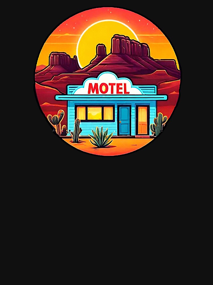 Travel Aesthetic Fortune Desert Motel by Giulivo Store Graphic