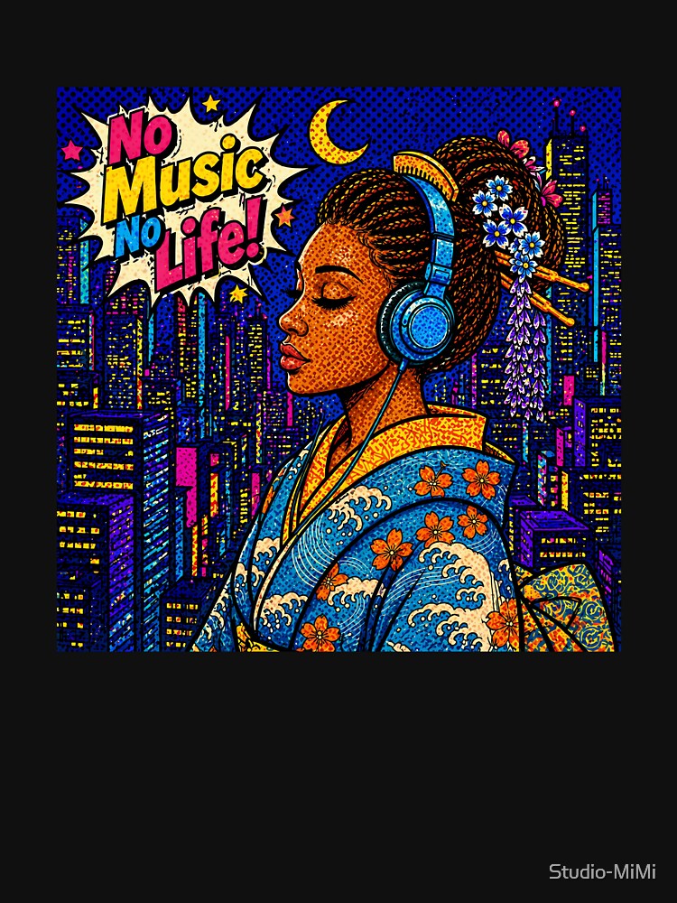 Japan x Black Beauty - "No Music, No Life" (comic style) by Studio-MiMi