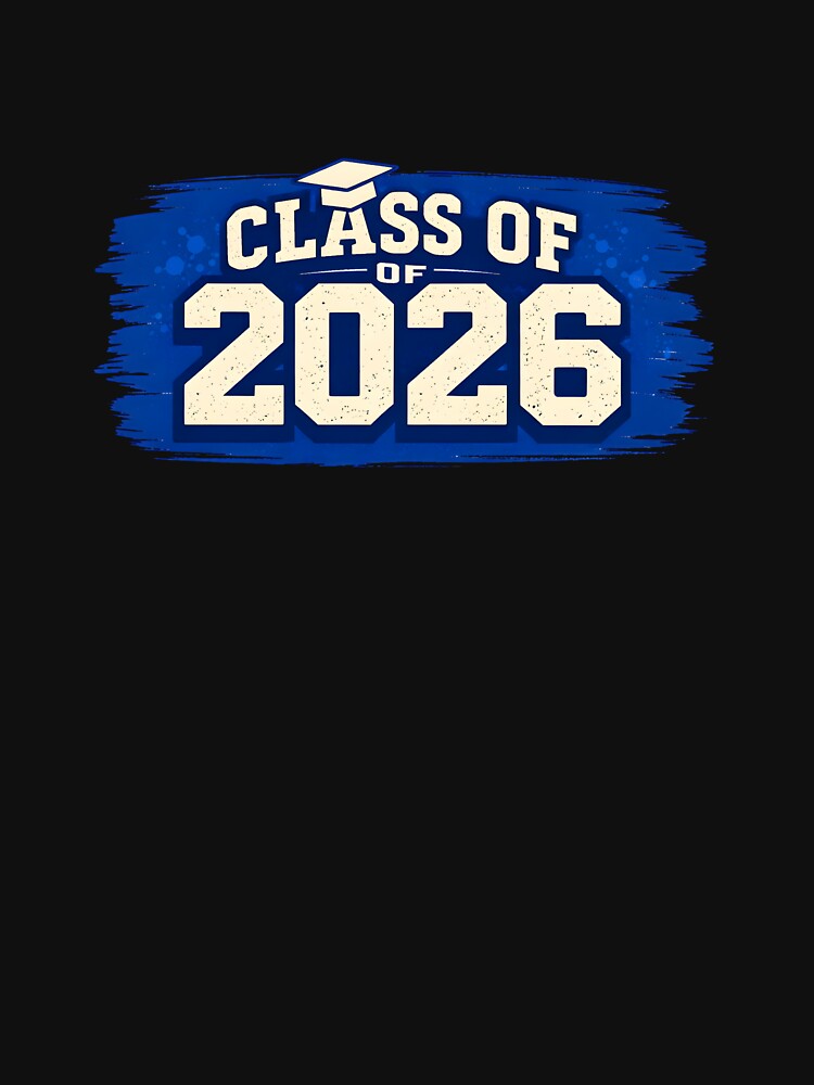 Class of 2026 T-Shirt – Vintage Graduation Cap Brush Stroke College Grad Shirt by FestivityFinds